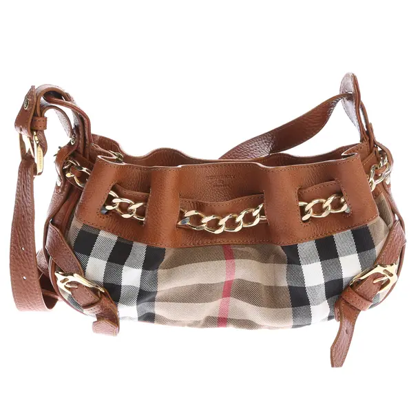Schultertasche in Mehrfarbig, Leder, Burberry