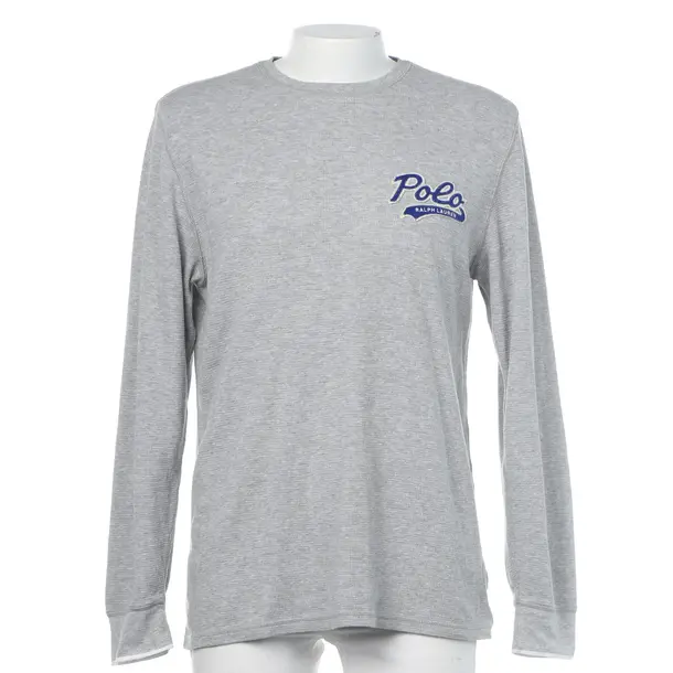 Long Sleeve Shirt in Gray, Cotton, Polo Ralph Lauren