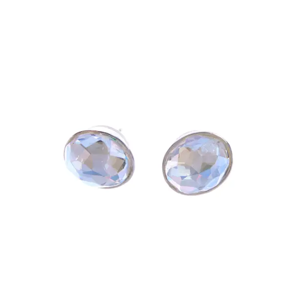 Ohrringe in Metallic, Metall (metallisch, metallisiert), Swarovski