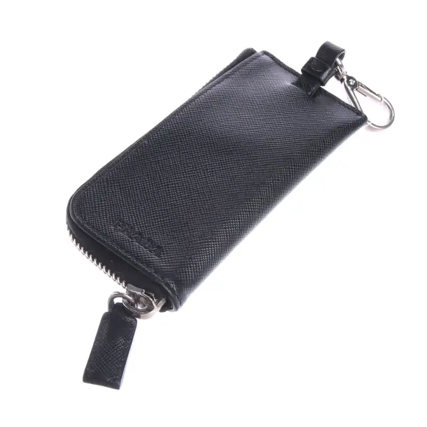 Key Holder in Black, Leather, Prada