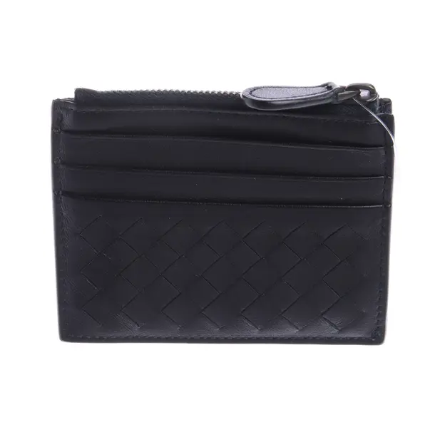 Kartenetui in Schwarz, Leder, Bottega Veneta