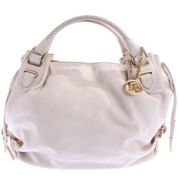 Handtasche in Weiß, Leder, Bally