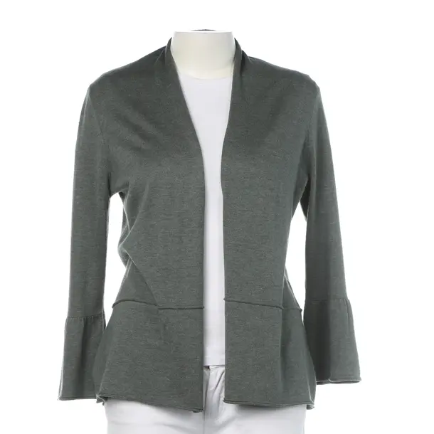 Cardigan in Green, Cotton, Repeat
