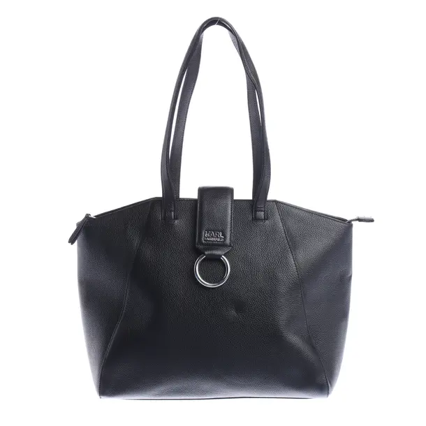 Shoulder Bag in Black, Leather, Karl Lagerfeld