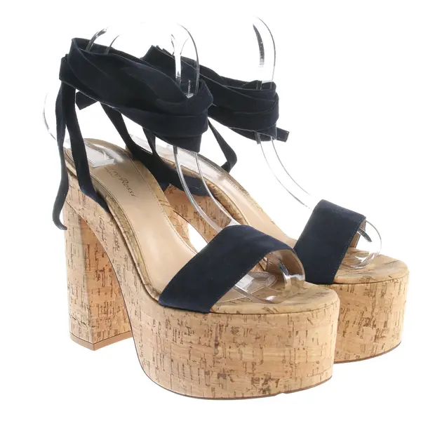 Sandaletten in Blau, , Gianvito Rossi