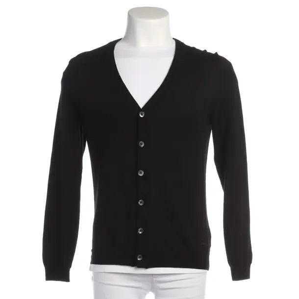 Strickjacke in Schwarz, Wolle, Hugo Boss Black Label