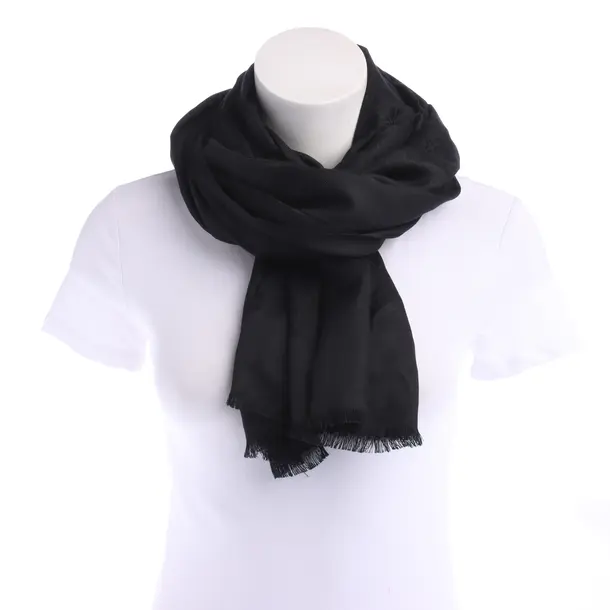 Scarf in Black, Silk, Salvatore Ferragamo