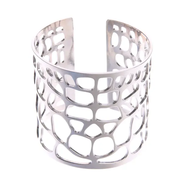 Bracelet in Metallic, Metal (metallic, metallized), Saint Laurent