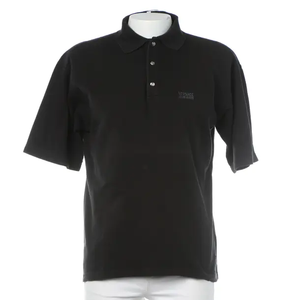 Poloshirt, in Schwarz, Baumwolle, Versace Jeans Couture
