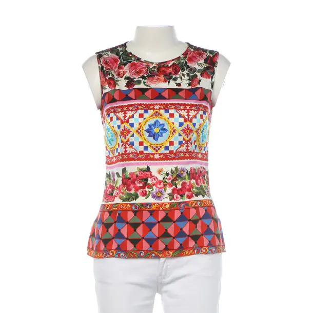 Top in Mehrfarbig, Seide, Dolce & Gabbana