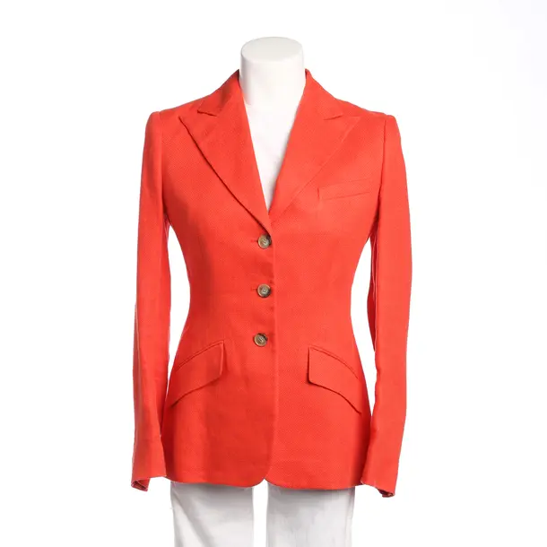 Blazer in Orange, Linen, Lauren Ralph Lauren
