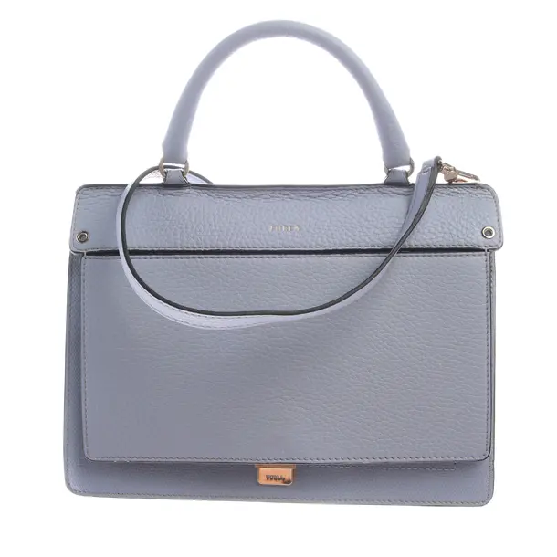 Handbag in Blue, Leather, Furla