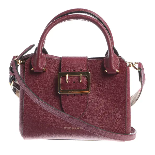 Handtasche in Rot, Leder, Burberry
