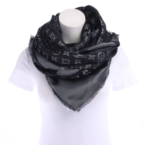 Stola, in Nero, Seta, Louis Vuitton