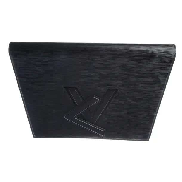 Clutch in Schwarz, Canvas, Louis Vuitton