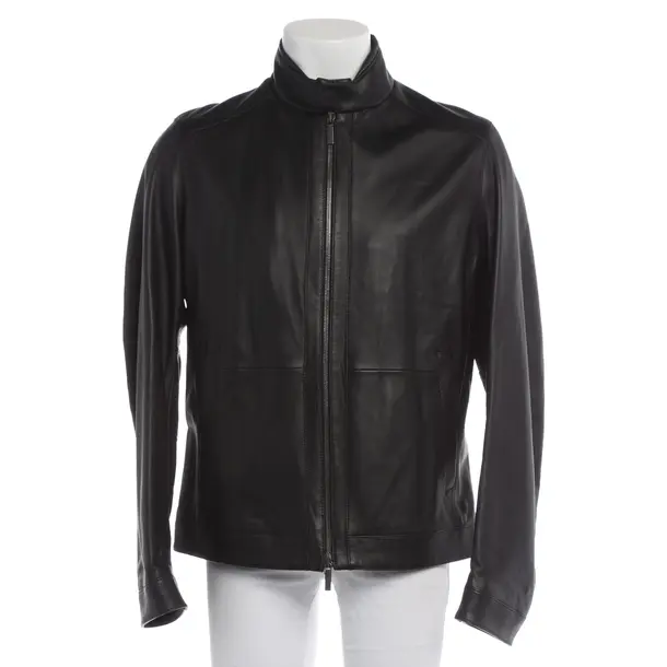 Lederjacke in Schwarz, Leder, Hugo Boss Black Label