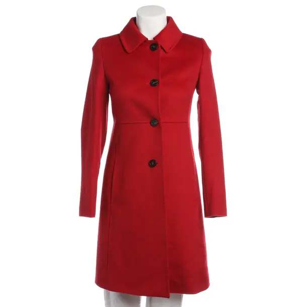Mid-Season Coat in Red, Wool, Max Mara