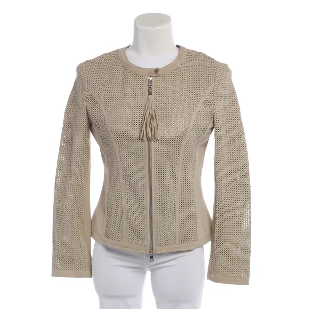LeatherJacket in White, Leather, Marc Cain