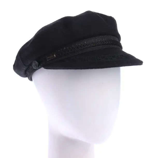 Cap in Black, Wool, Saint Laurent