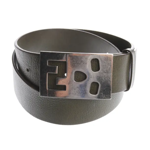 Belt in Green, Leather, Fendi