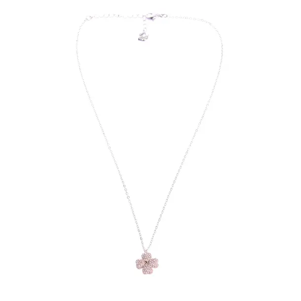 Halskette in Metallic, Metall (metallisch, metallisiert), Swarovski