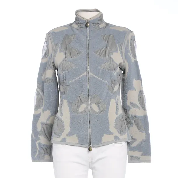 Zip-up Hoodie in White, Cashmere, Giorgio Armani
