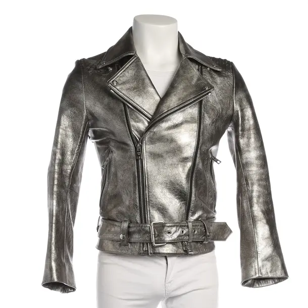 Lederjacke in Metallic, Leder, MCM