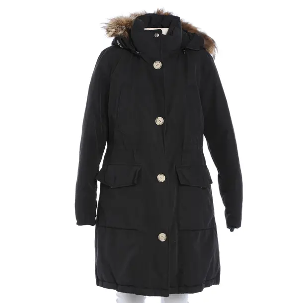 Winterjacke in Schwarz, Baumwolle, Woolrich