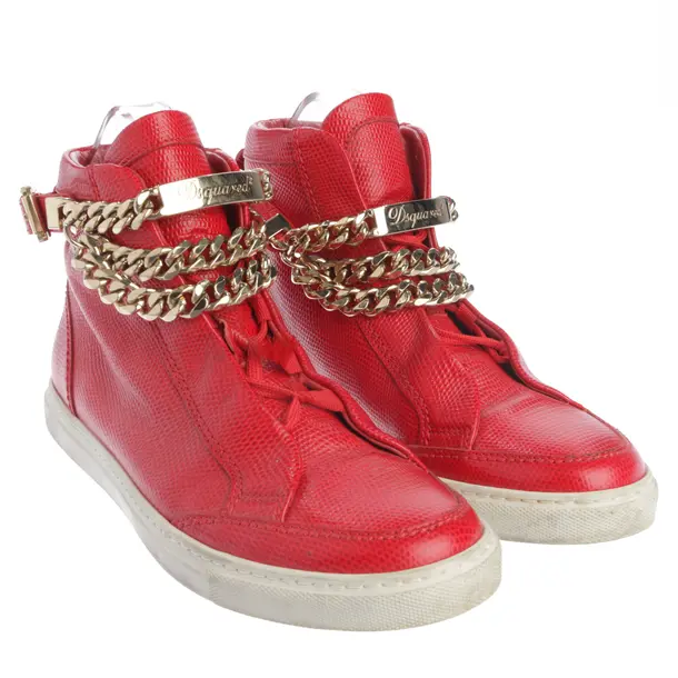 High-Top Sneakers in Red, , Dsquared