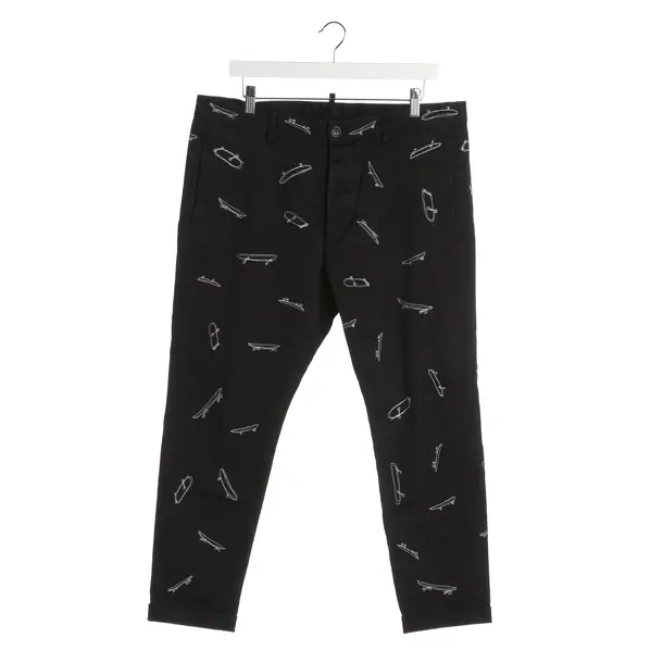 Chino in Schwarz, Baumwolle, Dsquared