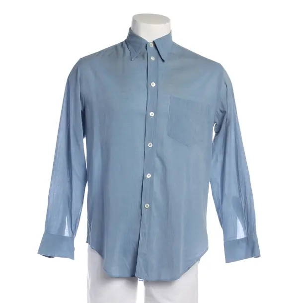 Hemd in Blau, Baumwolle, Giorgio Armani