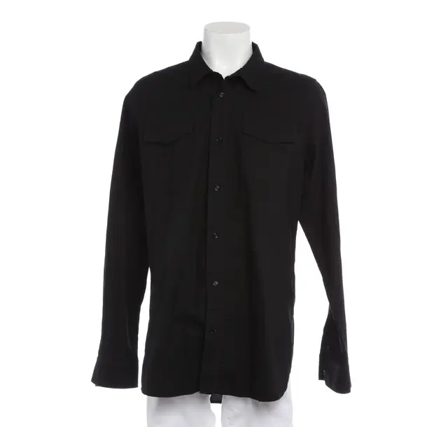 Shirt in Black, Cotton, Off-White