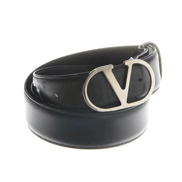 Gürtel, in Schwarz, Leder, Valentino