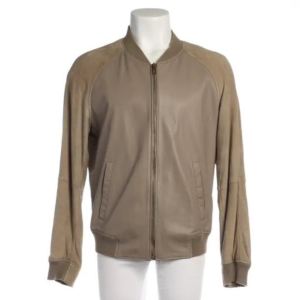 Leather Jacket in Brown, Leather, Alexander McQueen