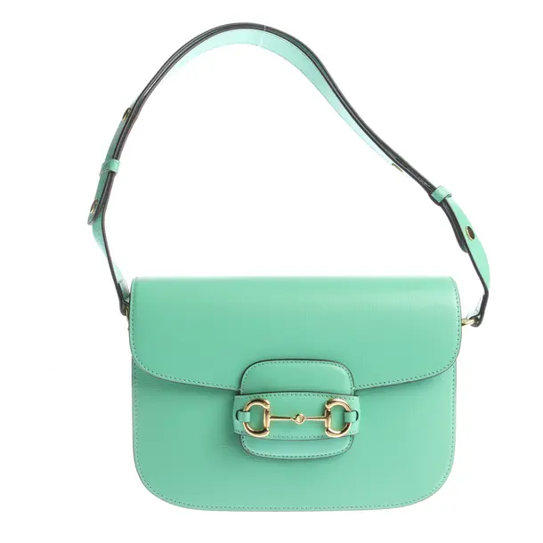 Shoulder Bag in Green, Leather, Gucci