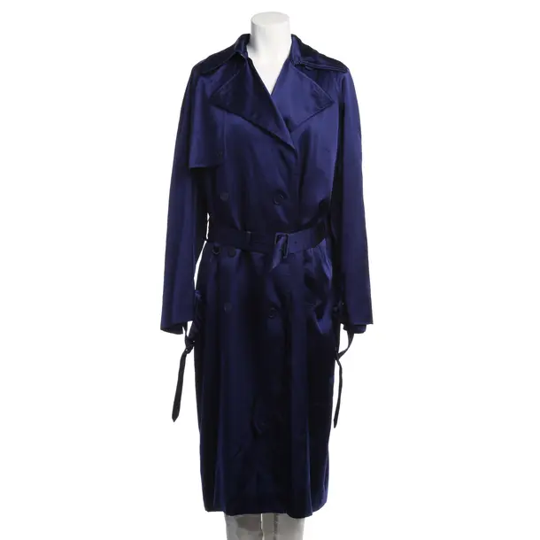 Übergangsmantel in Blau, Viskose, Balenciaga
