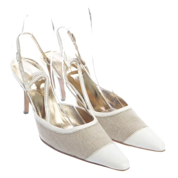 Slingbacks in Weiß, , Dolce & Gabbana