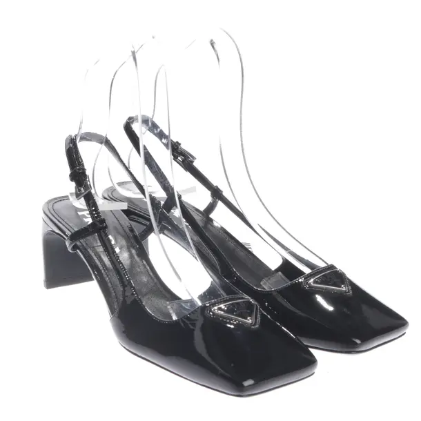 Slingbacks in Schwarz, , Prada