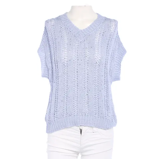 Sweater Vest in Blue, Cotton, Peserico