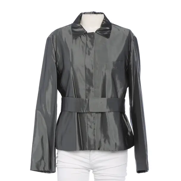 Mid-Season Jacket in Gray, Acetate, Strenesse