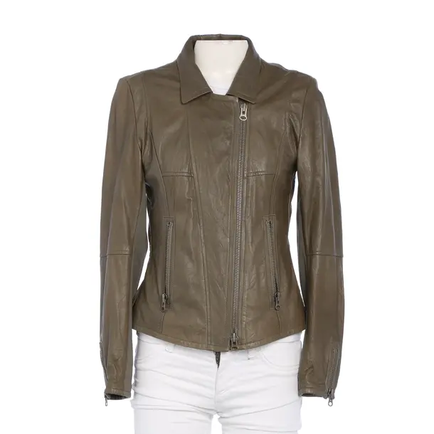 LeatherJacket in Green, Leather, Marc Cain