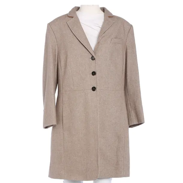 Mid-Season Coat in Brown, Wool, NVSCO