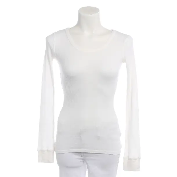Long Sleeve Shirt in White, Cotton, American Vintage