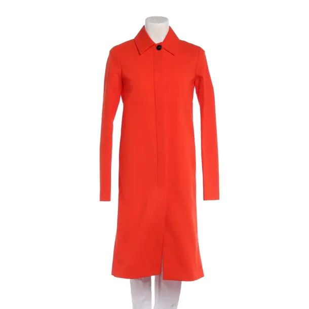 Mid-Season Coat in Red, Cotton, Jil Sander