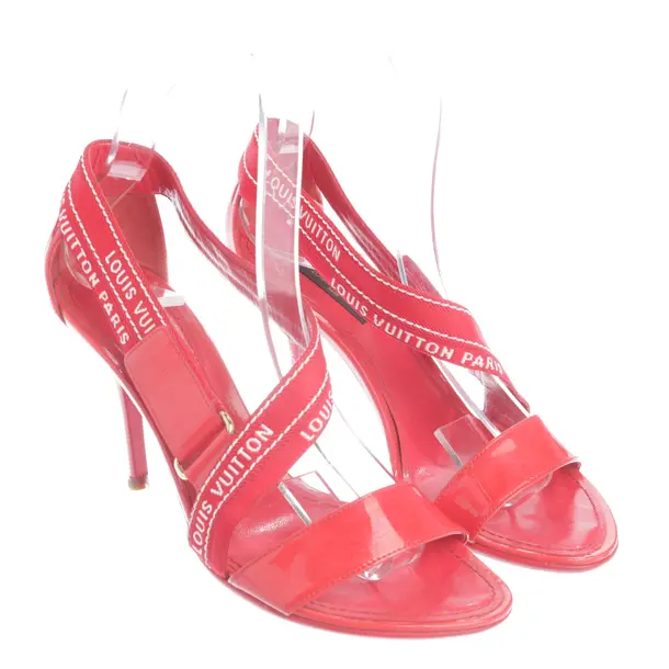 Heeled Sandals in Red, , Louis Vuitton