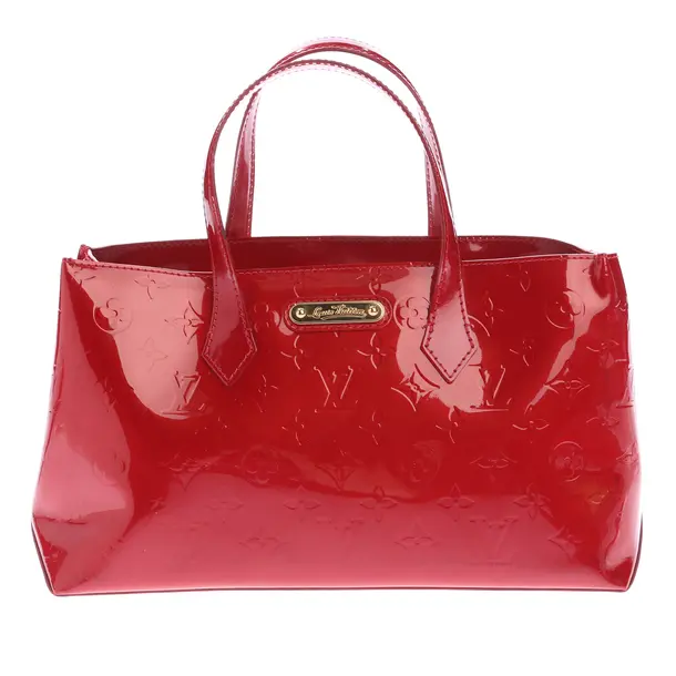 Handbag in Red, Leather, Louis Vuitton