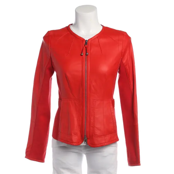 LeatherJacket in Red, Leather, Marc Cain