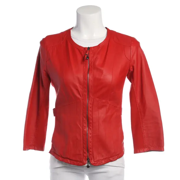LeatherJacket in Red, Leather, Marc Cain