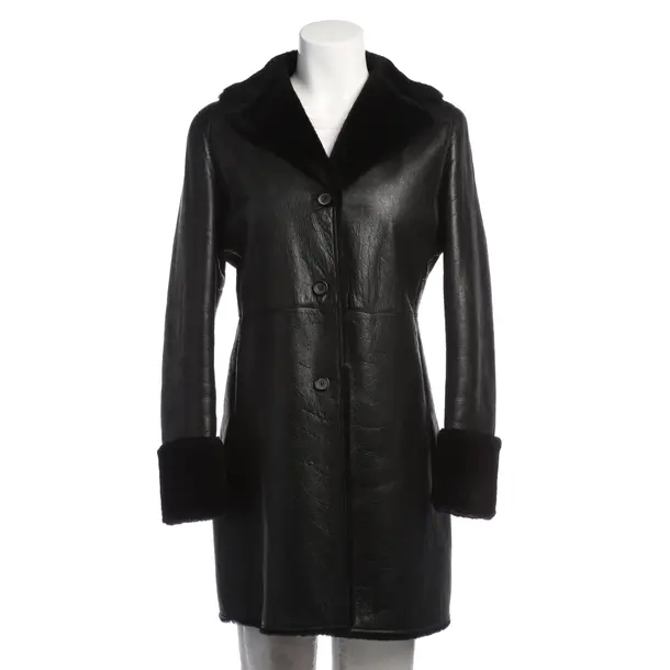 Leather Coat in Black, Leather, Jil Sander