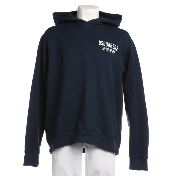 Hoodie in Blau, Baumwolle, Dsquared